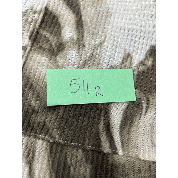 French Laundry Tie Dye Pattern Three Quarter Sleeve Ribbed Top SZ XLarge - Picture 9 of 9